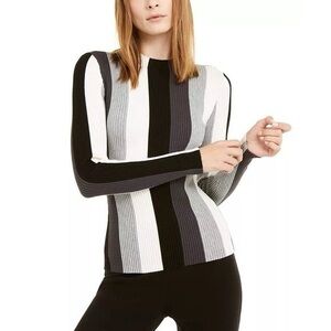 INC International Concepts Monochrome Striped Sweater